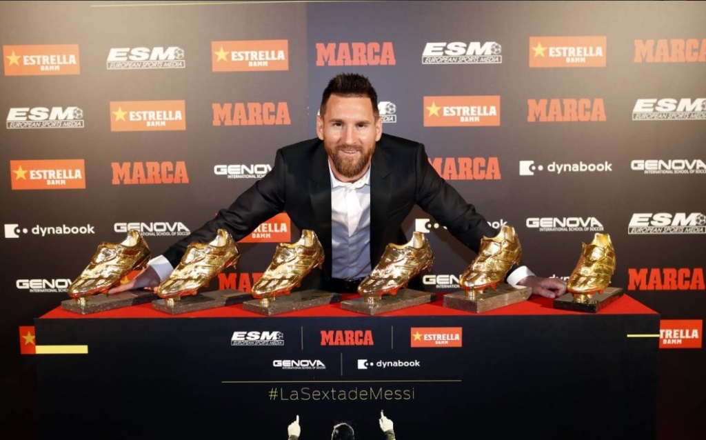 Messi ganó su sexta "Bota de Oro" Primera Edición