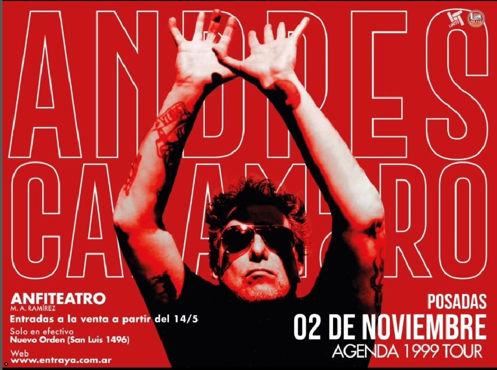 Andr S Calamaro Inicia Su Gira Nacional En Posadas Primera Edici N