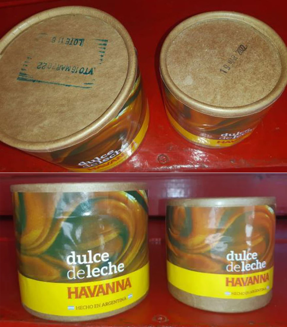 dulce de leche falsificado en Iguazú