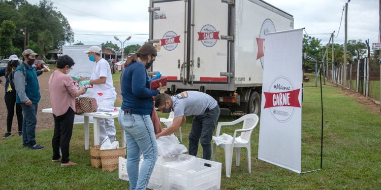 MISIONES CARNE.  Fue un programa que presentó hasta 2021 con aporte del Gobierno a la Ganadera El Porvenir a cambio de vender carne económica.