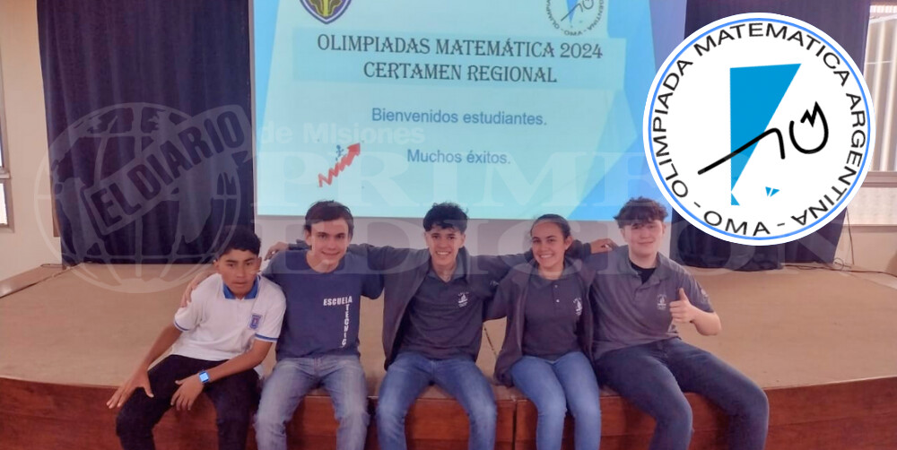 Jóvenes misioneros representarán a la provincia en las Olimpiadas Nacionales de Matemáticas