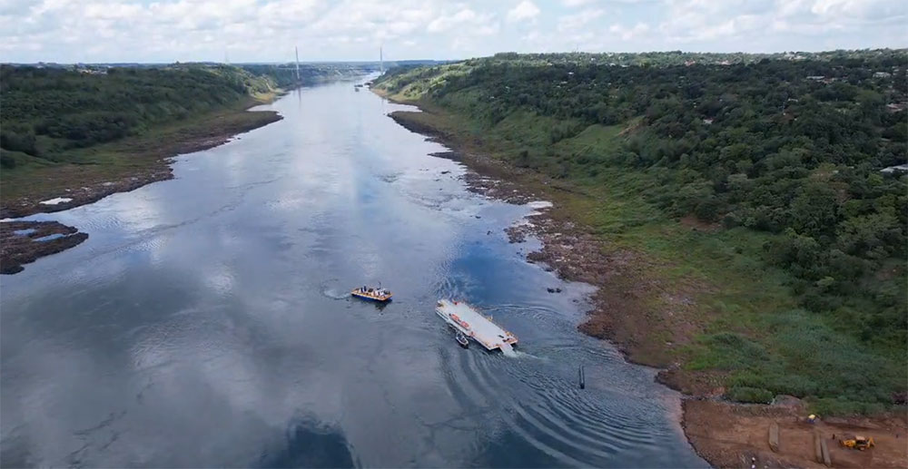 En Paraguay esperan que el servicio de balsa entre Libertad y Puerto Irala comience a operar en noviembre